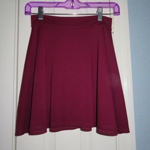 Charlotte Russe Maroon Skirt